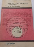 Modele de analize literare si stilistice - De la I. Budai Deleanu la Zaharia Stancu