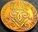 Cumpara ieftin Moneda istorica 2 ORE - SUEDIA, anul 1939 *cod 5267 = GUSTAF V, Europa