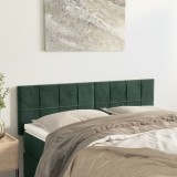 Cumpara ieftin Tăblii de pat, 2 buc., verde &icirc;nchis, 72x5x78/88 cm, catifea