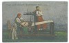 3547 - HUEDIN, Cluj, Femei la razboiul de tesut, Romania - old postcard, CENSOR - used - 1917, Circulata, Printata