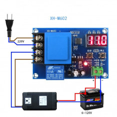 Modul XH-M602 incarcare protectie baterie / acumulator li-ion 3,7 - 120V (d.037) foto