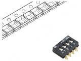 Comutator DIP-SWITCH 4 Secțiuni ON-OFF 24VDC
