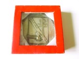 Franța placheta oficială a Regimentului 1 Material(1er RMAT) din cadrul Armatei de Teren Franceze &icirc;n cutia originală,diam=73 mm,greutate=202 gr