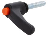 Manetă franceză 50mm lungime filet, 63mm lungime, corp negru