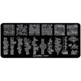 Cumpara ieftin Matrita Metalica Stampila Unghii LUXORISE, Future Promise, LUXORISE Nail Art