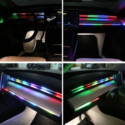 Banda acrilica RGB cu alimentare USB si telecomanda foto