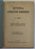 ISTORIA LITERATURII ROMANESTI de N. IORGA , VOLUMUL I , 1925