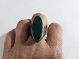 Inel din argint vintage cu jad #6130