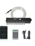 Kit Fibra Optica 3W efect stele cazatoare / meteorit, Alb, 12 canale, 60 fire la 2M, Xenon Bright