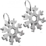 Set de 2 instrumente multifunctionale pentru bricolaj Shengruili, otel inoxidabil, argintiu, 6 x 6 cm