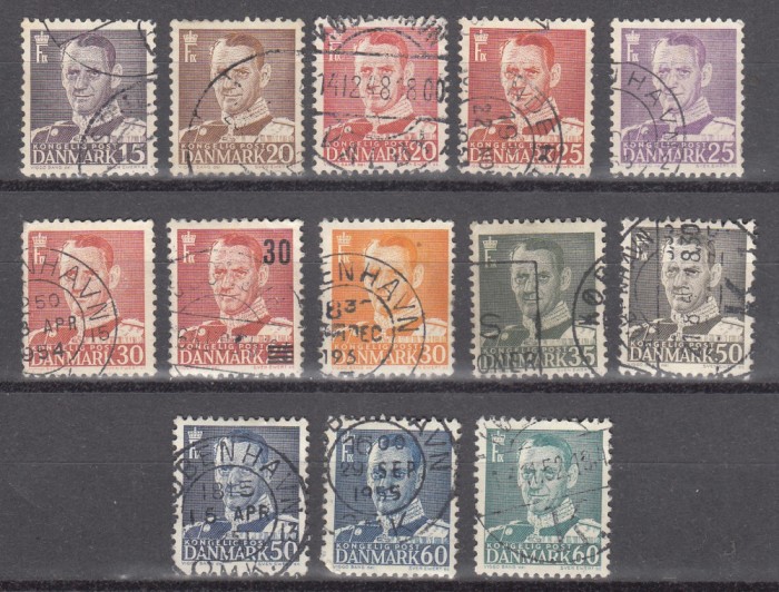 A12 S6 10 - Timbre foarte vechi - Danemarca - regalitate
