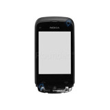 Capacul frontal și panoul tactil pentru Nokia C2-02, C2-03 negru