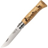 Cuțit de buzunar Opinel VRI N&deg;08 Inox Animalia Chamois