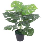 VidaXL Plantă artificială Monstera cu ghiveci, 45 cm, verde