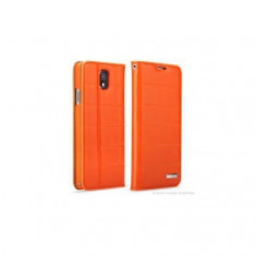 Husa Piele Flip Rock Elite Samsung Galaxy Note 3 Orange