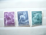 Serie mica Austria 1959 Fauna 3 valori
