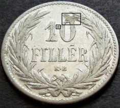 Moneda istorica 10 FILLER - AUSTRO-UNGARIA, anul 1894 *cod 4153 A = ERORI foto