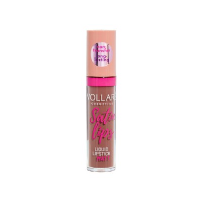 Ruj mat non-transfer SATIN LIPS Vollar&amp;eacute; Cosmetics, 24 Nude, 8 ml foto