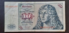 Bancnota 10 DM 1977, RFG - A 3935 foto