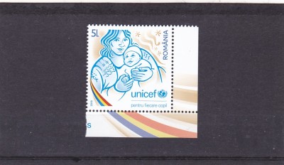 2018 UNICEF DREPTURILE COPILULUI,SERIE ,NEUZAT,MNH,ROMANIA. foto