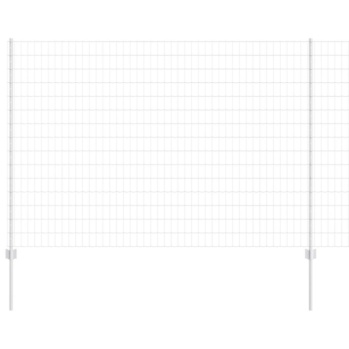 vidaXL &Icirc;ngrădire cu st&acirc;lpi Argintiu 1.6 x 10 m Oțel 3336167