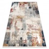 DISTIN 0144B covor modern alb / trandafir / pulbere - Abstracția, vintage, franjuri, 140x190 cm