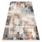 DISTIN 0144B covor modern alb / trandafir / pulbere - Abstracția, vintage, franjuri, 140x190 cm