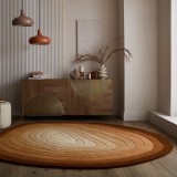Cumpara ieftin Covor oval Puddle Ombre Wool Maro 200x290 cm, Flair Rugs