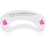 Lash Brow Eyebrow Stencil șabloane pentru spr&acirc;ncene 24 buc