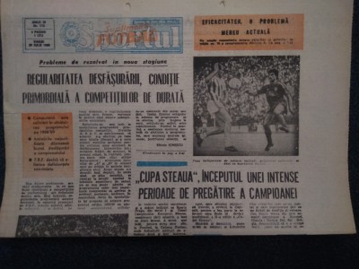 ZIARUL SPORTUL SUPLIMENT FOTBAL 29 IULIE 1988 foto