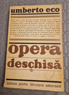 Opera deschisa Umberto Eco foto