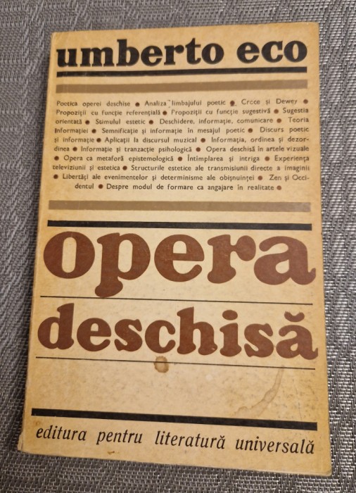 Opera deschisa Umberto Eco