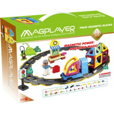 MAGPLAYER Joc de constructie magnetic - 68 piese foto