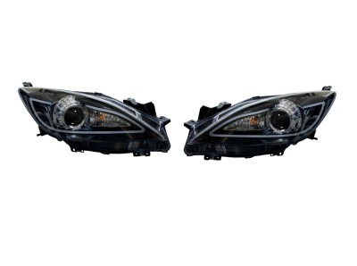 Set faruri tuning MAZDA 3 (BL), 10.2011-09.2013, H11+WY21W; negru, transparent; TUNING; halogen, foto