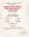 bnk div Afis mic - Teatrul Nottara - Conversatie in casa Von Stein