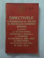 Directivele congresului al XIII-lea al Partidului Comunist Roman cu privire la foto