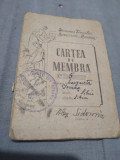 CARTEA DE MEMBRA UNIUNEA FEMEILOR DEMOCRATE DIN ROMANIA COMITETUL CENTRAL1948