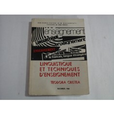 LINGUISTIQUE ET TECHNIQUES D&#039;ENSEIGNEMENT - Teodora CRISTEA