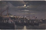Constanta. Vapoare de rasboi si prinzatoare de mine (circulata 1930)