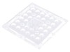 Lentilă LED pătrată plexiglass transparentă 9,5mm