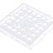 Lentilă LED pătrată plexiglass transparentă 9,5mm