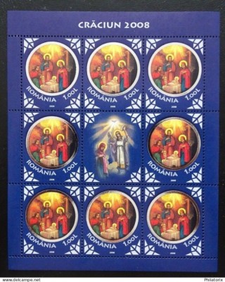 Romania LP 1821 a MNH/** Minicoala , Craciunul foto