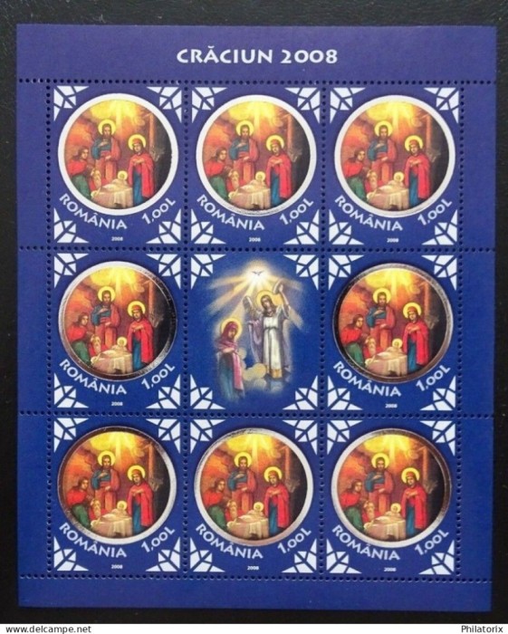 Romania LP 1821 a MNH/** Minicoala , Craciunul