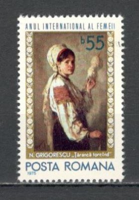 Romania.1975 Anul international al femeii-Pictura TR.410 foto