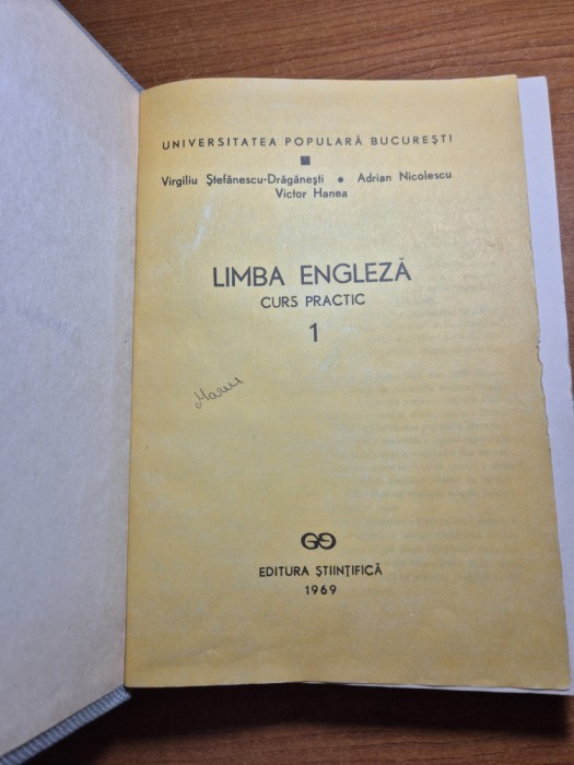 manual de limba engleza - curs practic - din anul 1969 - 438 pag