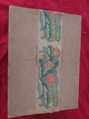 Ambalaj vechi/vint GLOBURI-ORNAMENTE POM de IARNA,Cooperativa ARTA POPULARA CLUJ foto