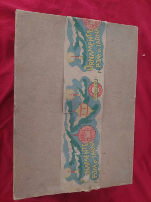 Ambalaj vechi/vint GLOBURI-ORNAMENTE POM de IARNA,Cooperativa ARTA POPULARA CLUJ