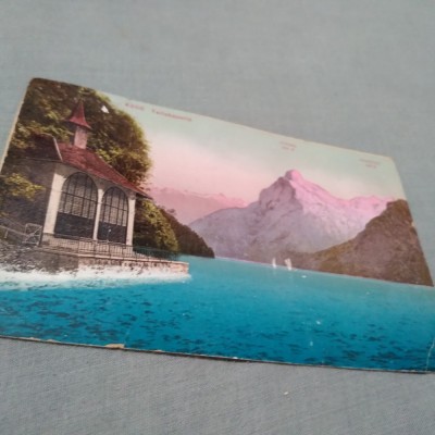 CARTE POSTALA 1914 CIRCULATA IN ROMANIA foto