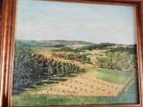 Tablou &quot;Peisaj din Moldova&quot; ulei/panza,60x50 cm, inramat splendid,stare perfecta