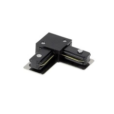 Set Conector pentru Sina Techstar&reg; RailRacks, Monofazata, Tip L, Forma L, Negru